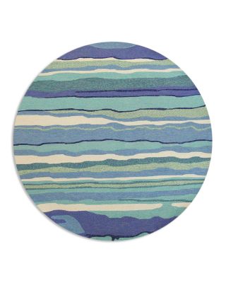 Kas Harbor Lagoon Round Area Rug, 7'6 x 7'6