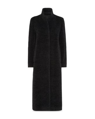 Cinzia Rocca Textured Stand Collar Coat | Bloomingdale's