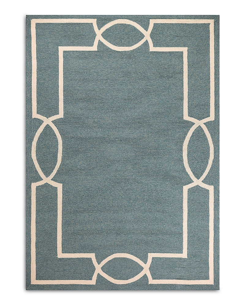 Kas Libby Langdon Hamptons Madison Area Rug, 5' X 7' In Light Blue