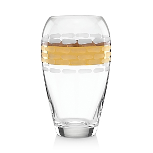 Shop Michael Wainwright Truro Glass Vase In Clear/gold