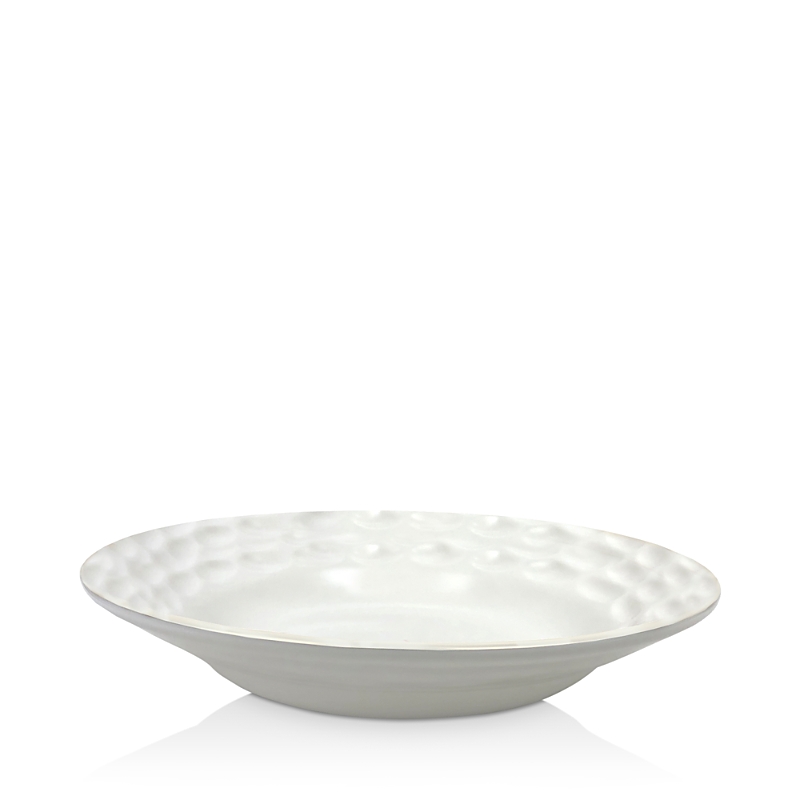 Michael Wainwright Truro White Rimmed Dinner Bowl In White
