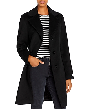 Calvin Klein Mid-length Coat In Black