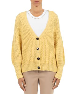 women's balloon sleeve cardigan