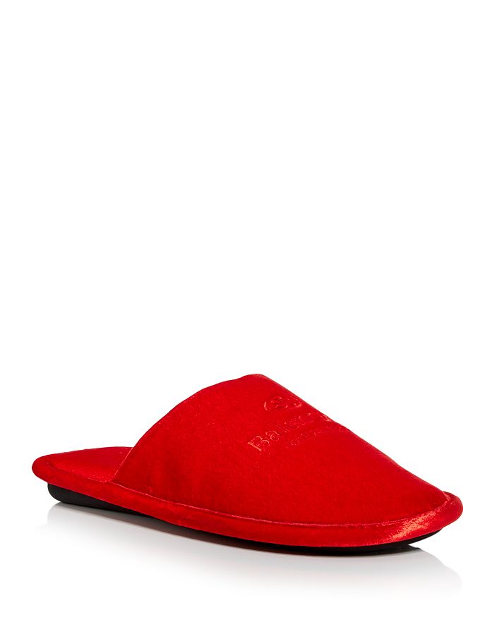 Balenciaga Men's Mule Slippers In Red