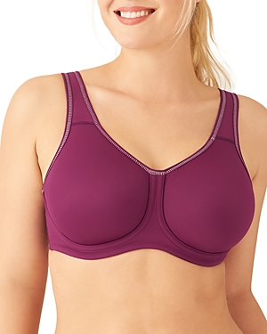 Wacoal Sport High-impact Underwire Bra 855170, Up To H Cup In Purple Potion Heather