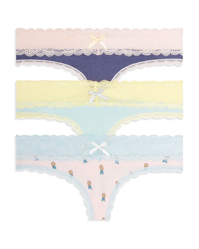 Honeydew Ahna Thongs, Set Of 3 In Cape Town/ Starry/sand