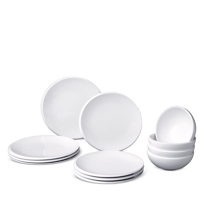 Shop Villeroy & Boch New Moon Dinnerware 12 Piece Set In White