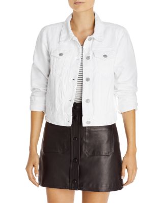 free people white denim jacket