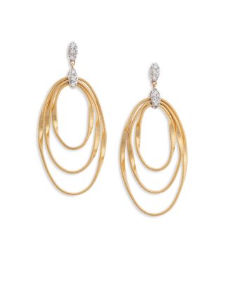 Marco Bicego 18K Yellow Gold Onde Triple Loop Post Ear