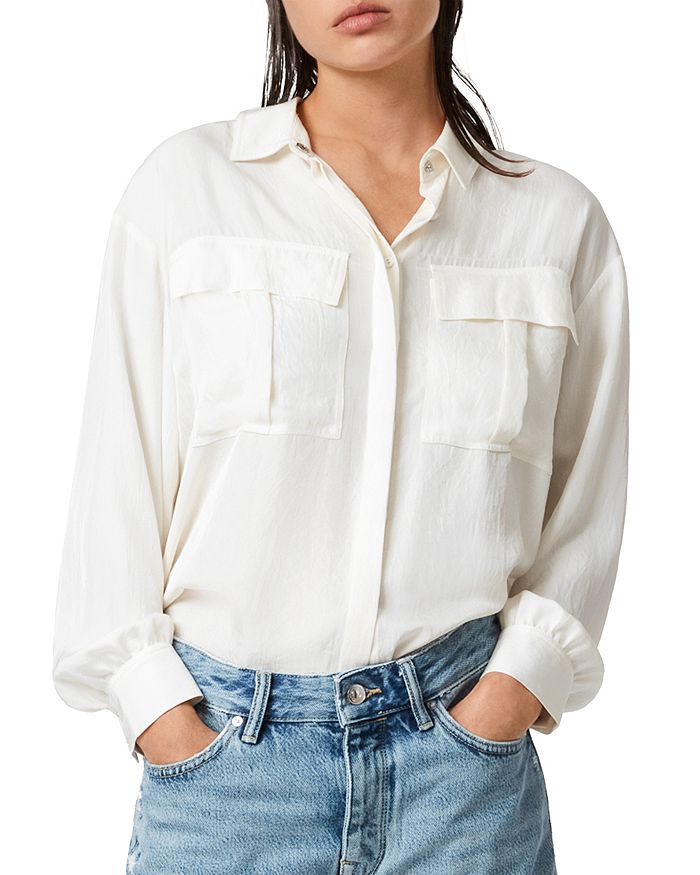ALLSAINTS Esme Collared Shirt | Bloomingdale's