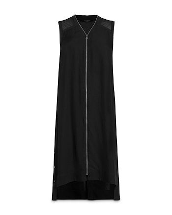 ALLSAINTS Lottie Zip Front Dress - 100% Exclusive | Bloomingdale's