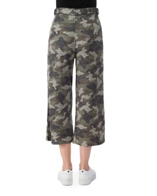 camo wide leg pants