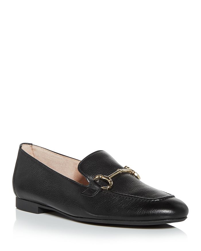 Shop Paul Green Women's Daphne Apron Toe Loafers In Black Leather