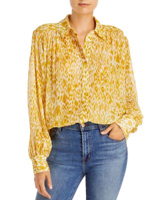 yellow designer tops