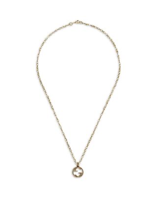 gucci gold necklace womens