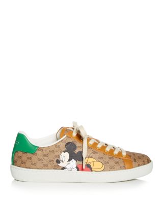Gucci Disney x Women's Mickey Mouse Ace Low Top Sneakers