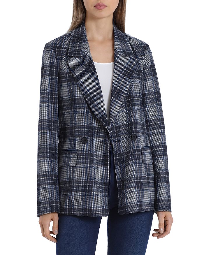 Bagatelle Plaid Double Breasted Blazer | Bloomingdale's