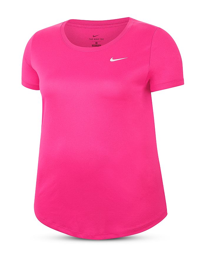 Nike Plus Dri-fit Logo Tee In Pink Glow