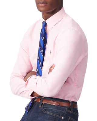 Classic Fit Long Sleeve Cotton Oxford Button Down Shirt