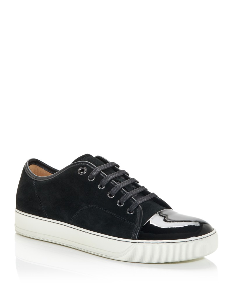 Lanvin Men's Dbb1 Sneakers in Corduroy in Black