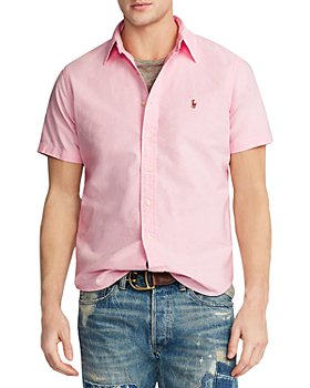 Ralph Lauren Mens Pink Button-down Shirt