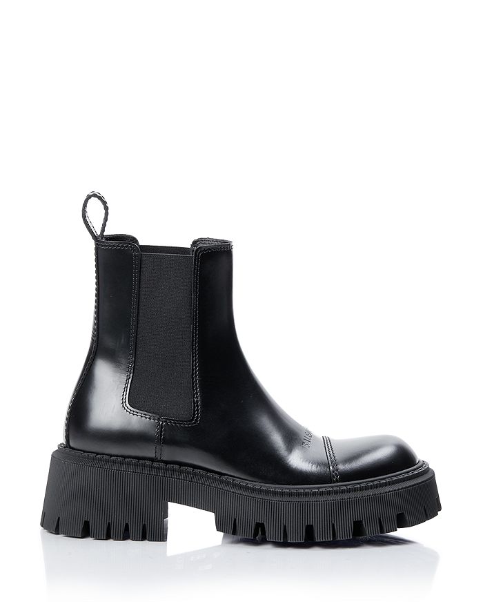 balenciaga tractor boots womens