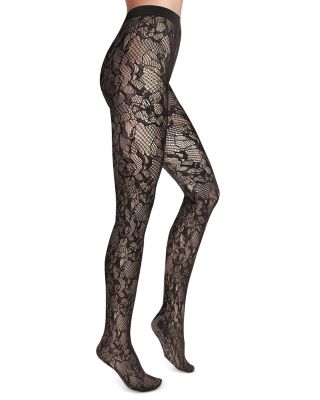 Wolford - Morgan Floral-Net Tights