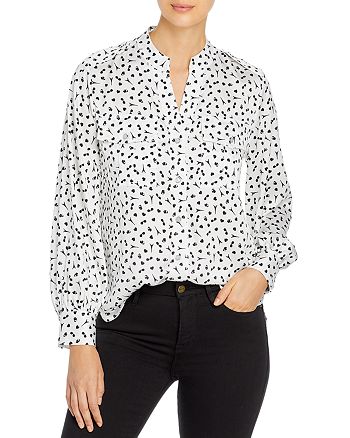 KARL LAGERFELD PARIS Printed Button Down Shirt | Bloomingdale's