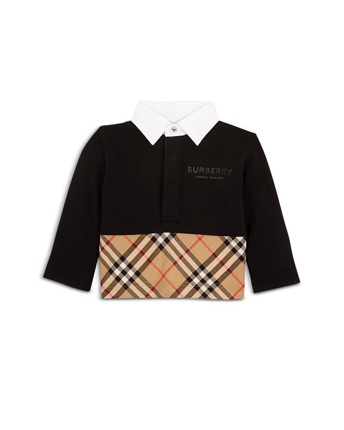 Burberry Boys' Mini Quentin Rugby Shirt - Baby In Black