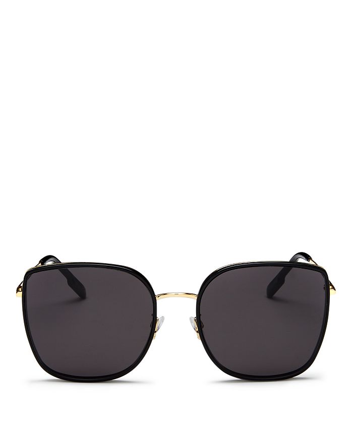 Kenzo Women's Square Sunglasses, 59mm In Shiny Endura Gold/black/smoke