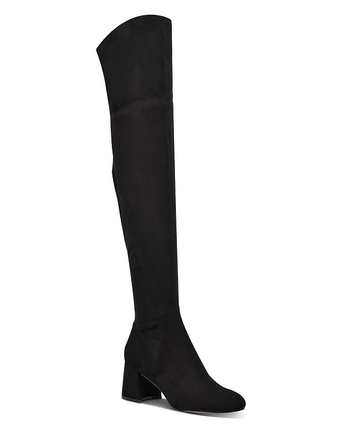 Marc Fisher Ltd. Women's Yahila Faux Suede Over The Knee Boots In Black ...