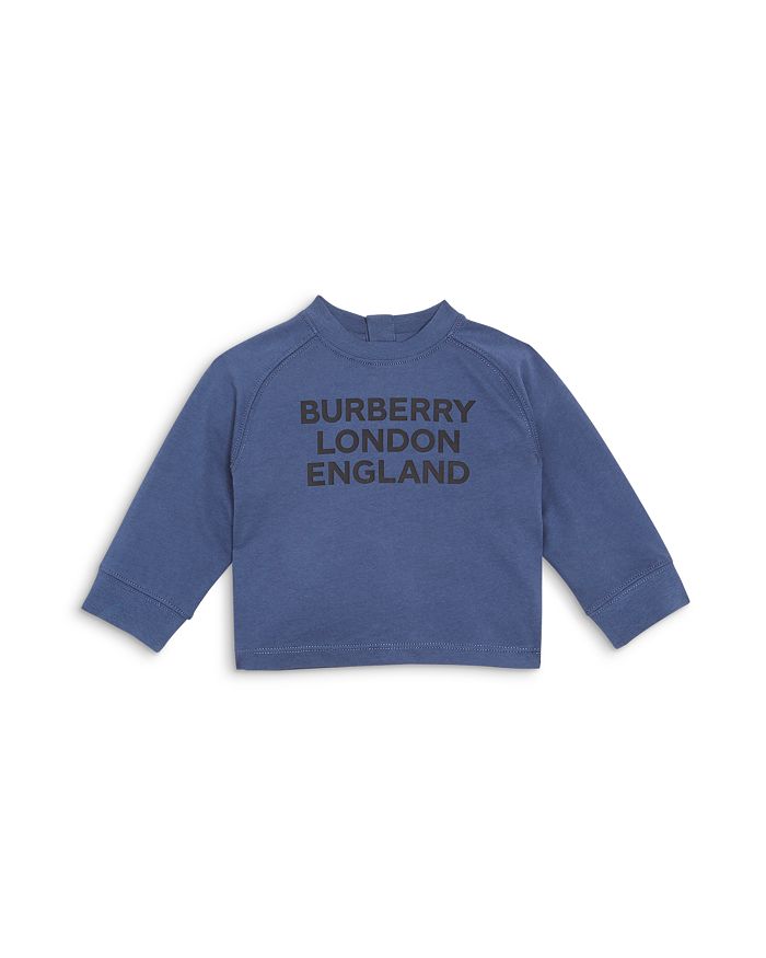 Burberry Unisex Mini Logo Tee - Baby In Steel Blue
