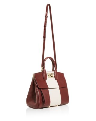 Salvatore Ferragamo Studio Bag Small Leather Satchel