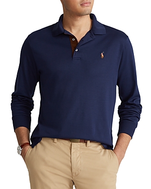 Polo Ralph Lauren Classic Fit Soft Cotton Long-sleeve Polo Shirt In French Navy