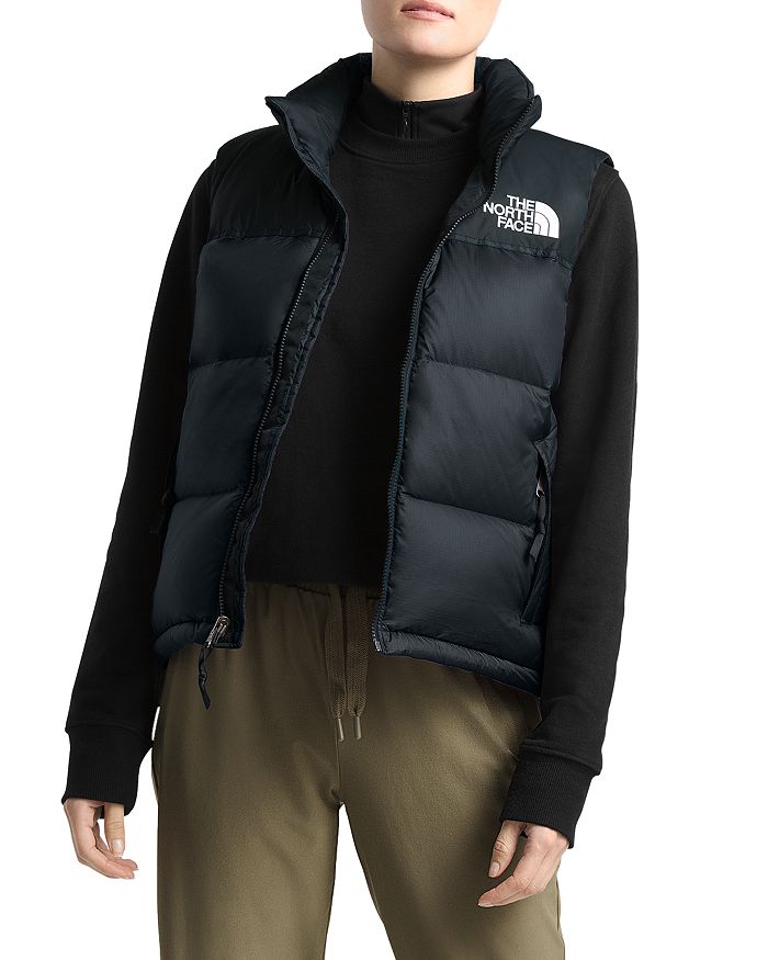 The North Face Retro Packable Down Vest In Tnf Black