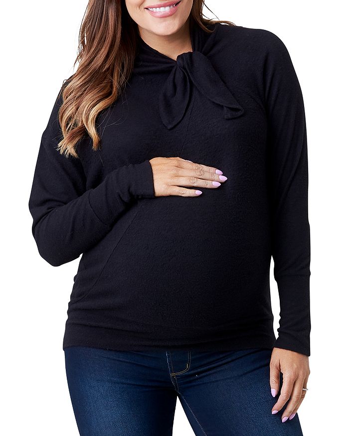 Nom Maternity Lou Maternity Sweater In Black