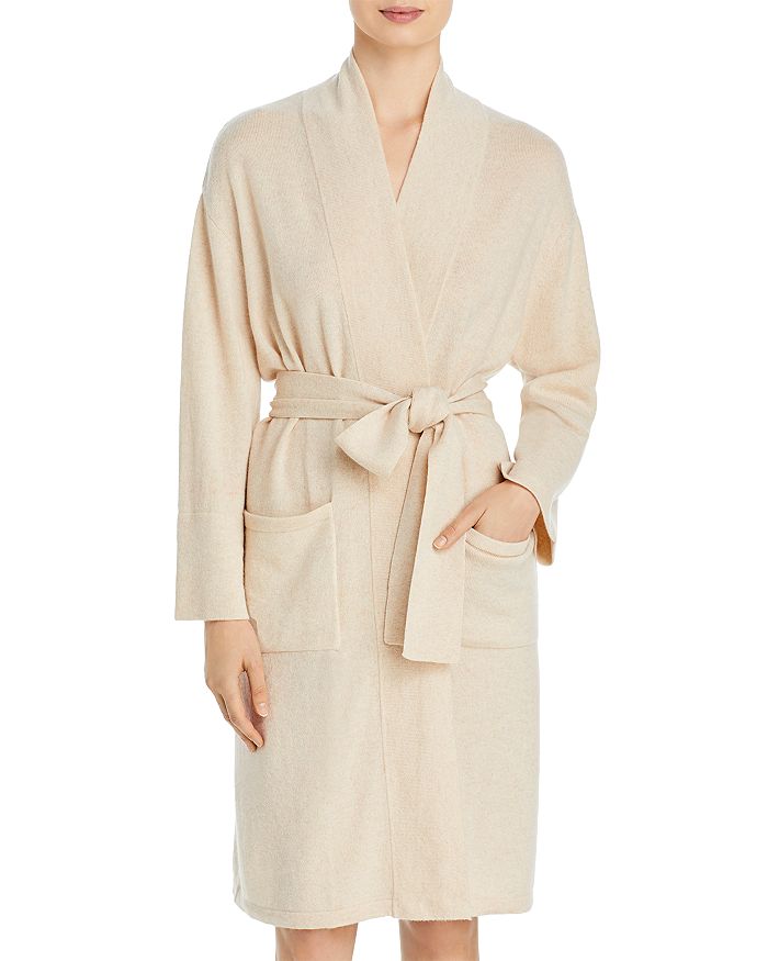 Arlotta Cashmere Blend Short Robe - 100% Exclusive In Oatmeal
