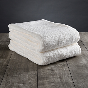 Delilah Home Organic Cotton Bath Towels, Set Of 2 In White