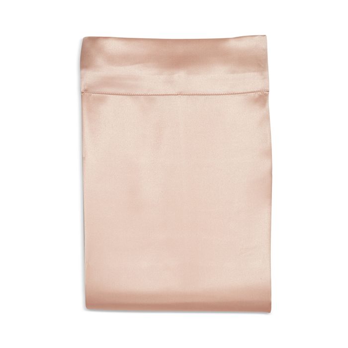 Shop Gingerlily Silk Solid Flat Sheet, King In Ivory
