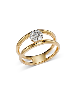 Bloomingdale's Diamond Cluster Openwork Ring in 14K Yellow Gold, 0.25 ct. t.w. - 100% Exclusive