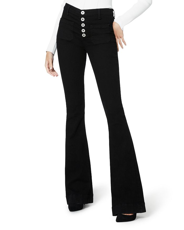 Ramy Brook - Cindy High Rise Flare Jeans in Black
