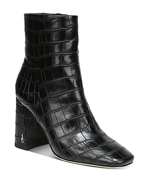 Sam Edelman Women's Codie High Block Heel Booties In Black Leather