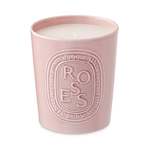 Shop Diptyque Roses Scented Pink Candle 21.2 Oz.