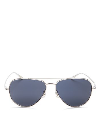 Oliver Peoples Women's Casse Brow Bar aviator Sunglasses, 58mm |  Bloomingdale's
