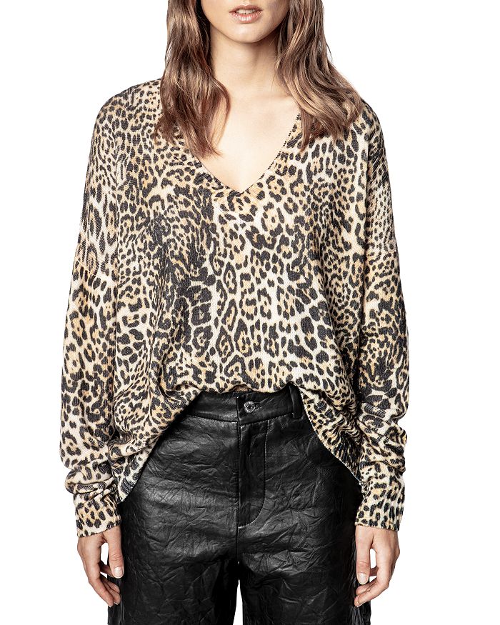 Zadig & Voltaire Tink Leo Leopard Print Tunic | Bloomingdale's