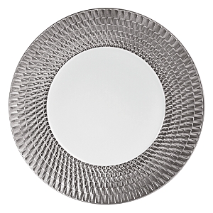 Photos - Plate Bernardaud Twist Platinum Dinner  - 100 Exclusive White/Platinum 1851