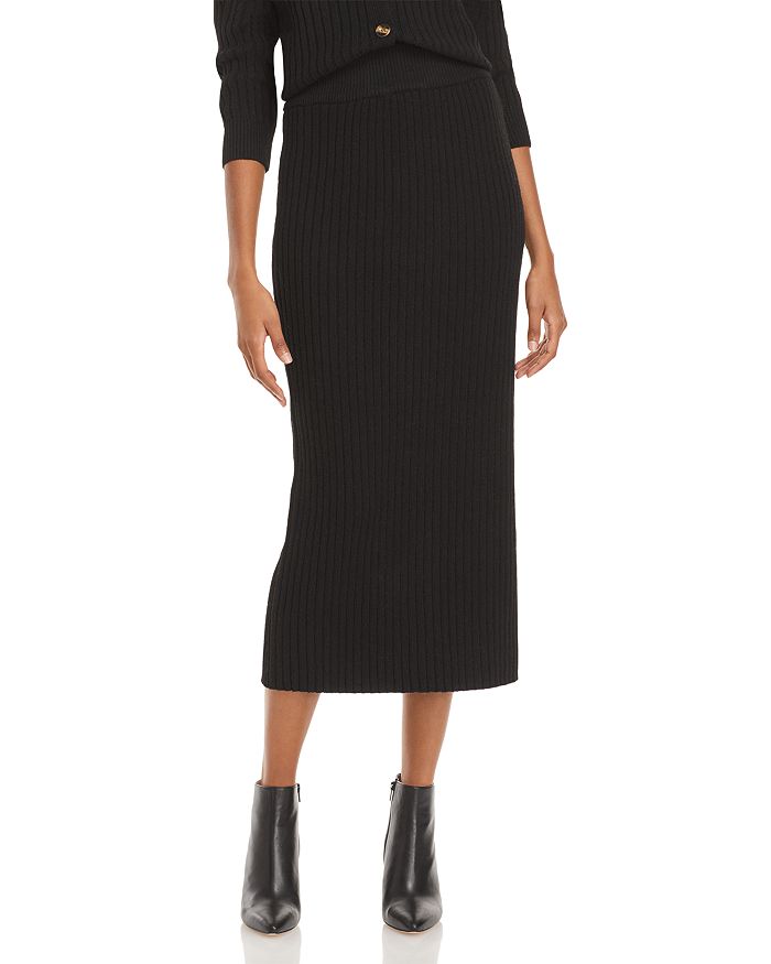 Aqua Sweater Midi Skirt - 100% Exclusive In Black