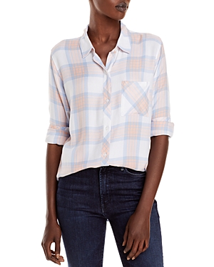 Rails Hunter Plaid Shirt In Peach Sky