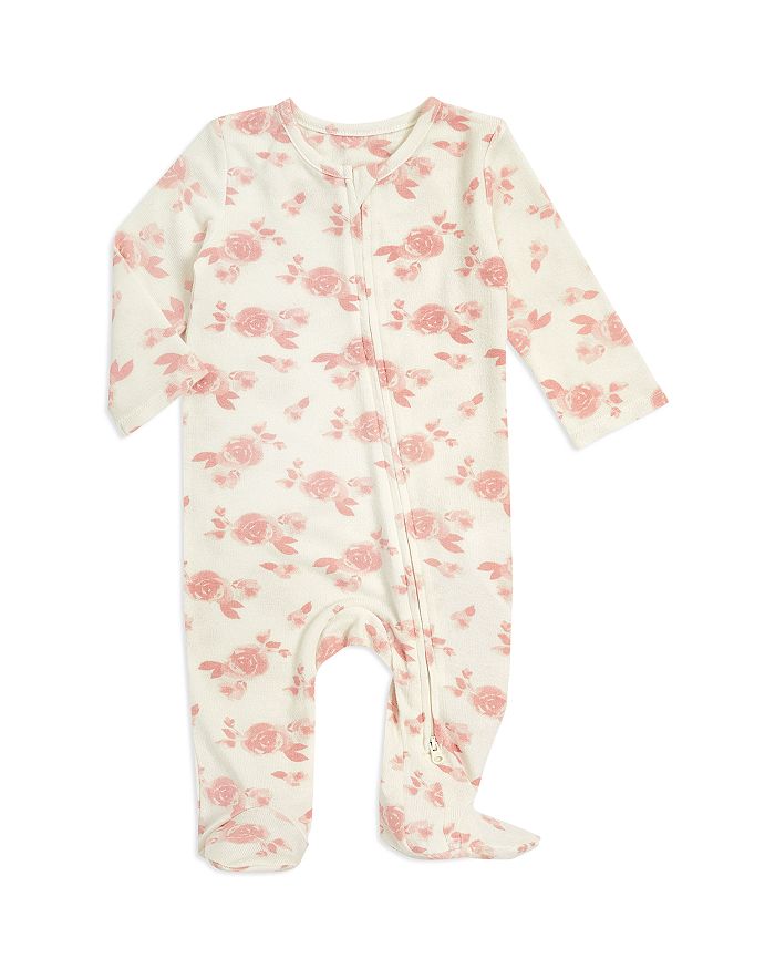 Aden And Anais Unisex Floral Print Footie - Baby In Rosettes