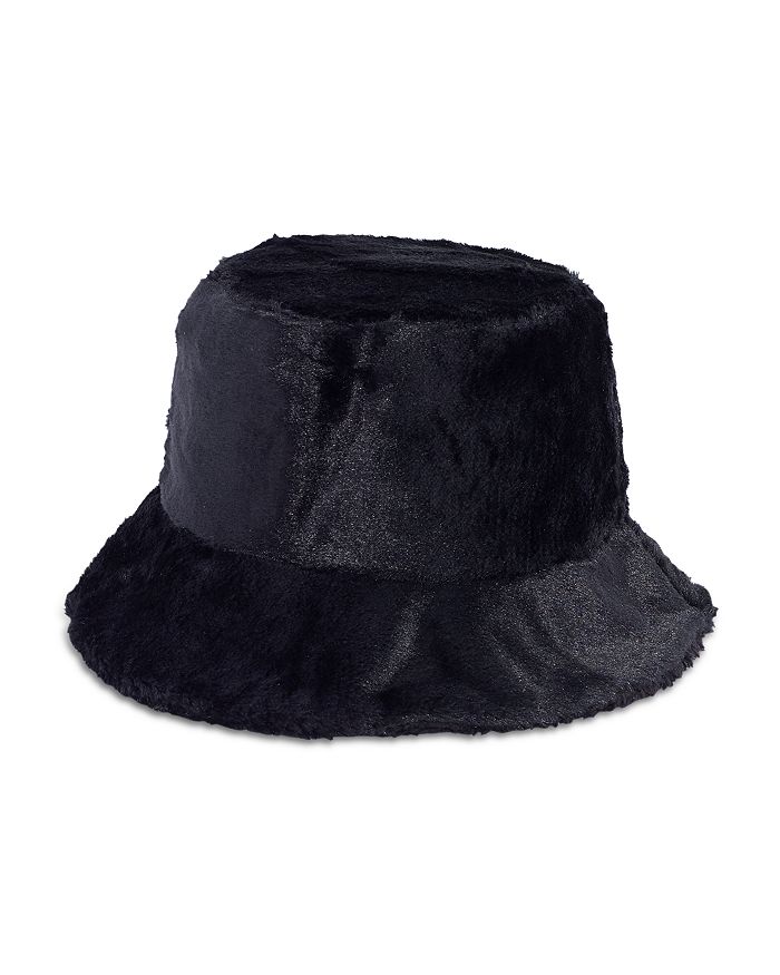 Echo Faux Fur Bucket Hat - 100% Exclusive In Black